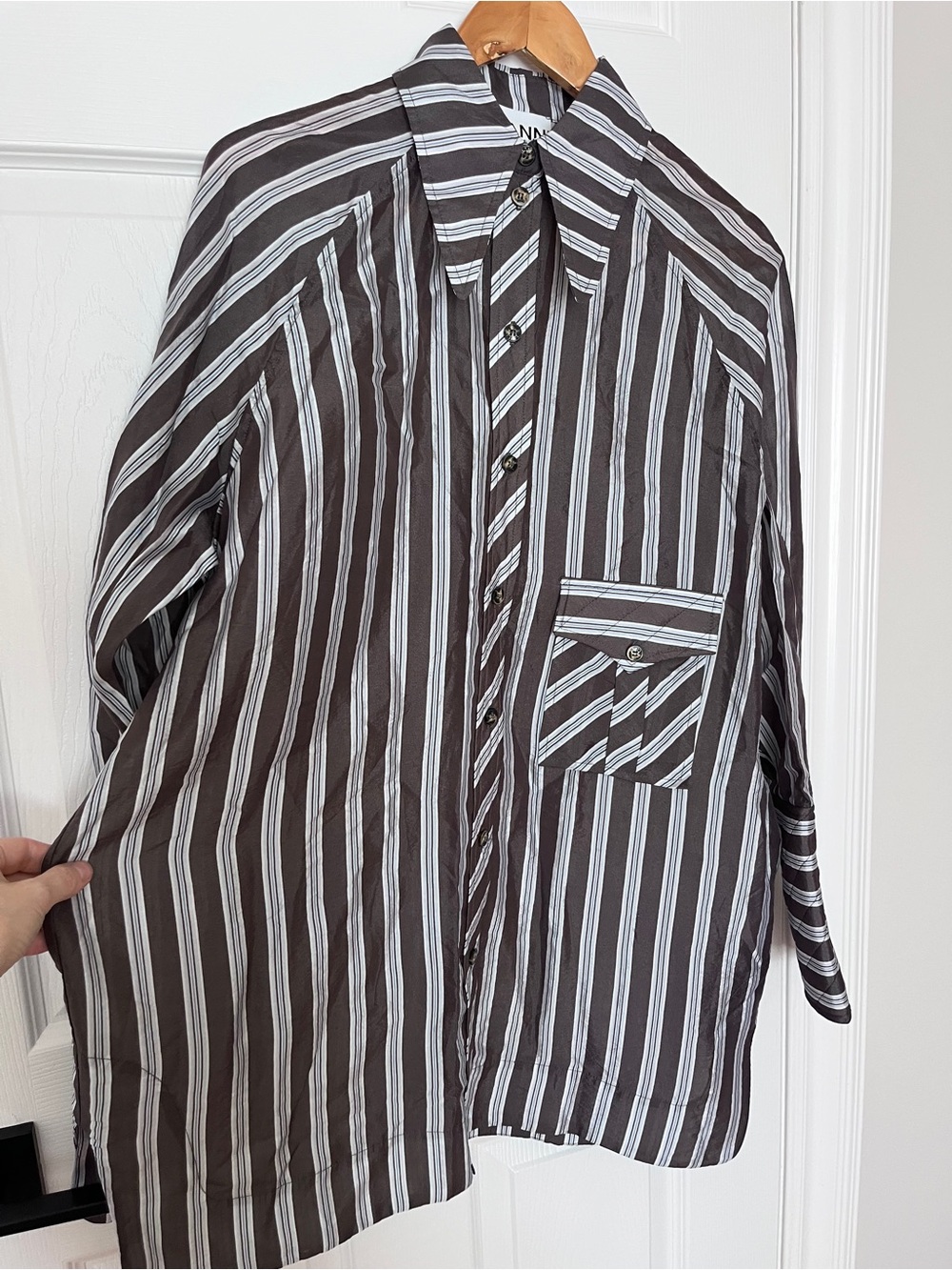Ganni Lightweight Striped Shirt